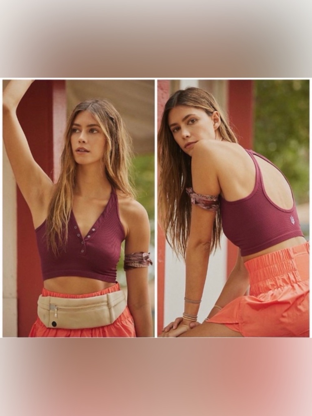 Free people MAROON movement tanks